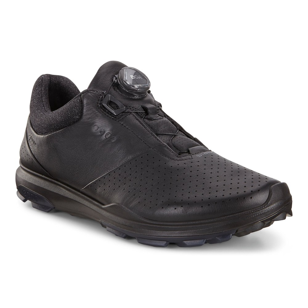 ECCO Mens Golf Shoes Black - Biom Hybrid 3 Boa - TIC-357941